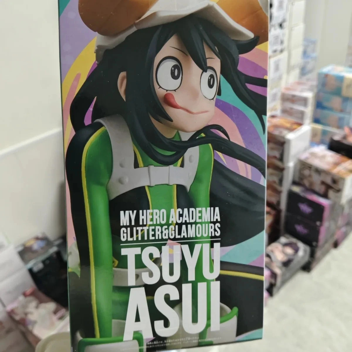 Bandai BANPRESTO My Hero Academia Asui Tsuyu Action Figure PVC Collectible Model Toy Gift GLITTER&GLAMOURS Original