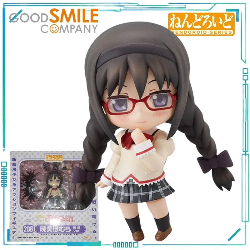 GSC Genuine NENDOROID Series PUELLA MAGI MADOKA MAGICA 182. 208 Xiaomei Flame. 175 Deer Eyes Round Fragrance Mobile Model Toy