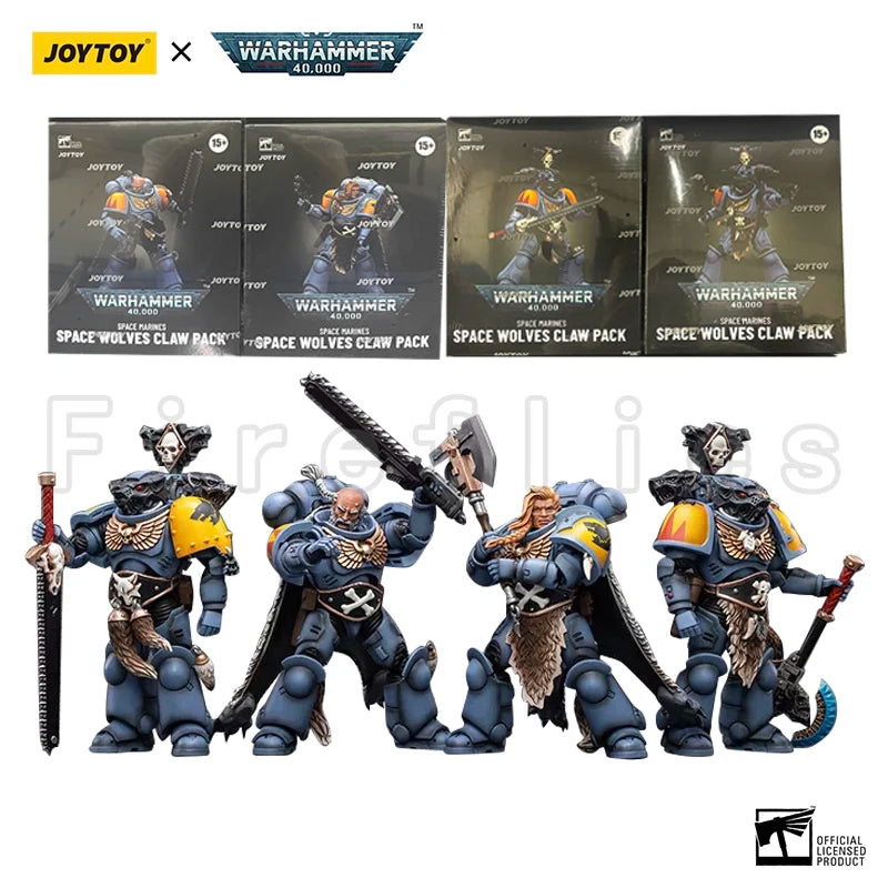 1/18 JOYTOY Action Figure 40K The Horus Heresy Space Wolves Figures And Mechas Logan Ghostwolf Anime Model Toy