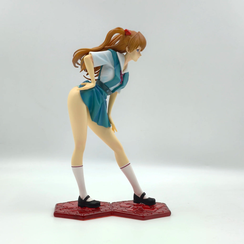 20cm 7.8 inch Anime Asuka Langley Soryu Action Figures Pvc Statue Desktop Ornamen Collection Statue Model Decoration Room Desk T