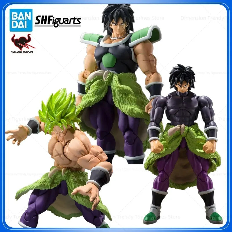 Bandai In Stock Anime Dragon Ball Z SHF Broly Super Saiyan Action Figure Model Toy Collection Gift DT