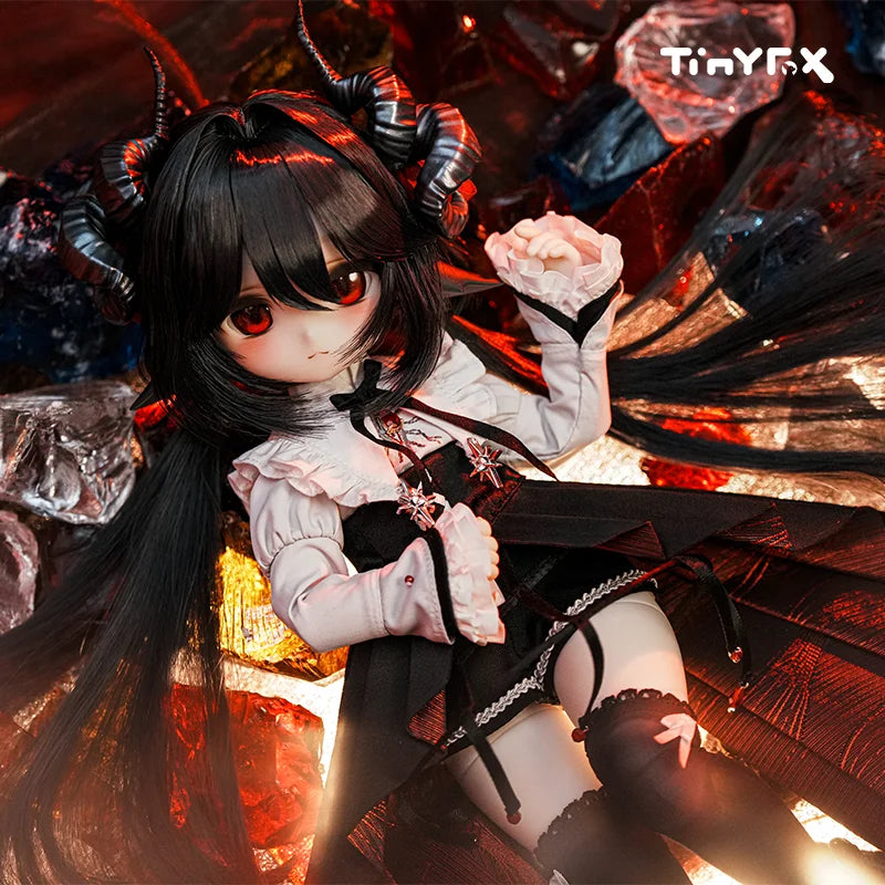 Official Tinyfox Dark God Grafa Mjd 1/6 Scale Articulated Doll Anniversary Style Full Set 2d Collect Model Girl'S Birthday Gift