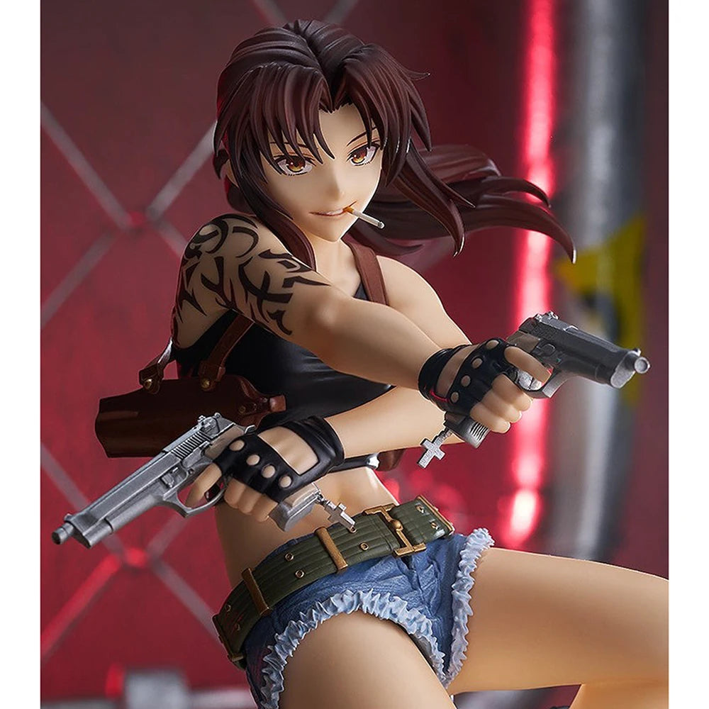 100% Original Good Smile Company Pop Up Parade Black Lagoon Revy L Model Decoration Collection Series Anime Figure