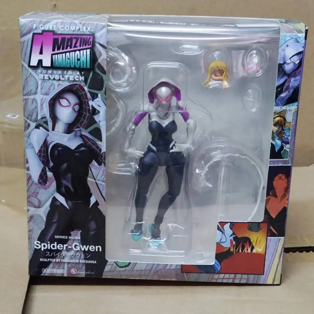New Anime Comics Hero Woman Spider Man Yamaguchi Style Action Figures Gwen Joint Movable Model Figurines Kids Toys Fans Gift