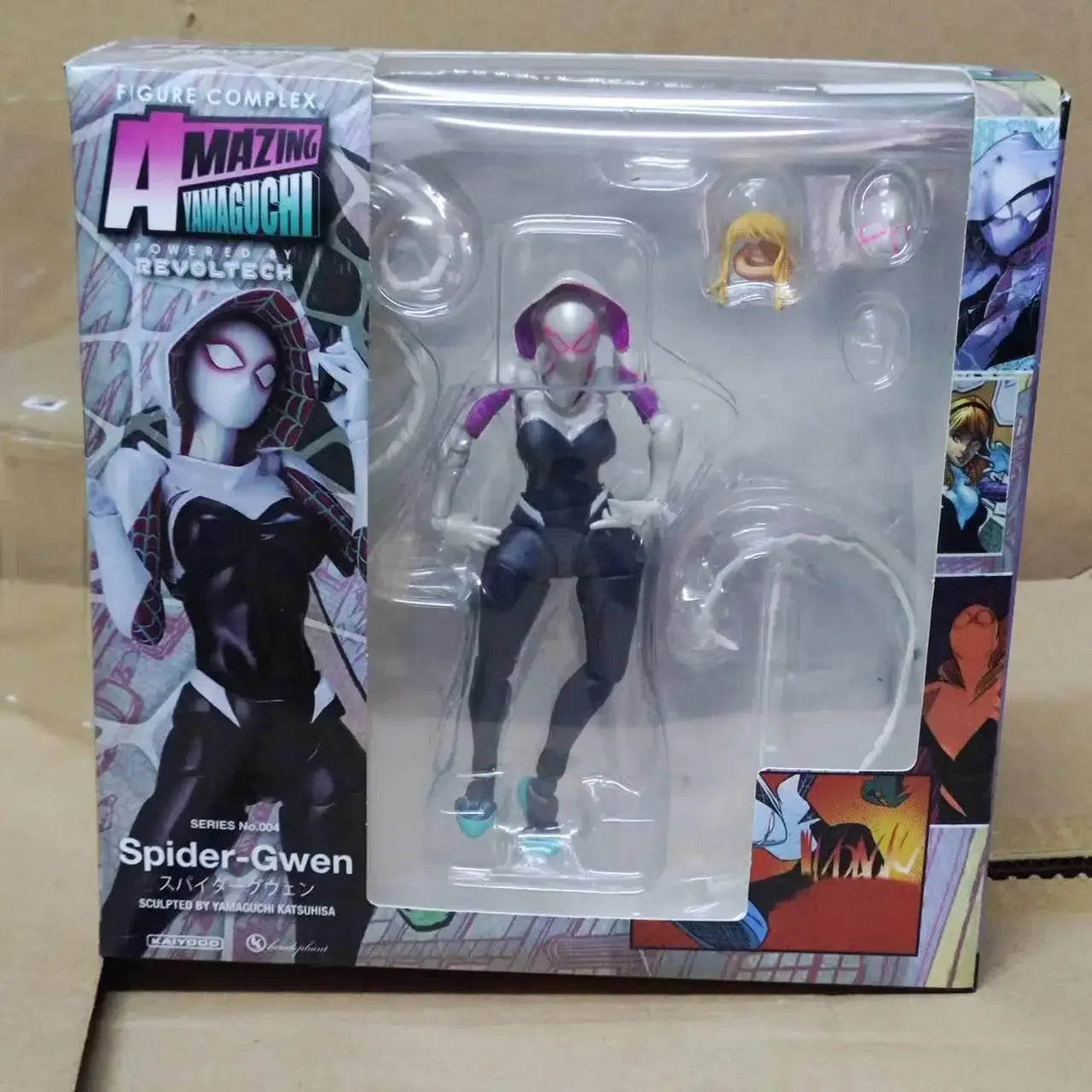 New Anime Comics Hero Woman Spider Man Yamaguchi Style Action Figures Gwen Joint Movable Model Figurines Kids Toys Fans Gift