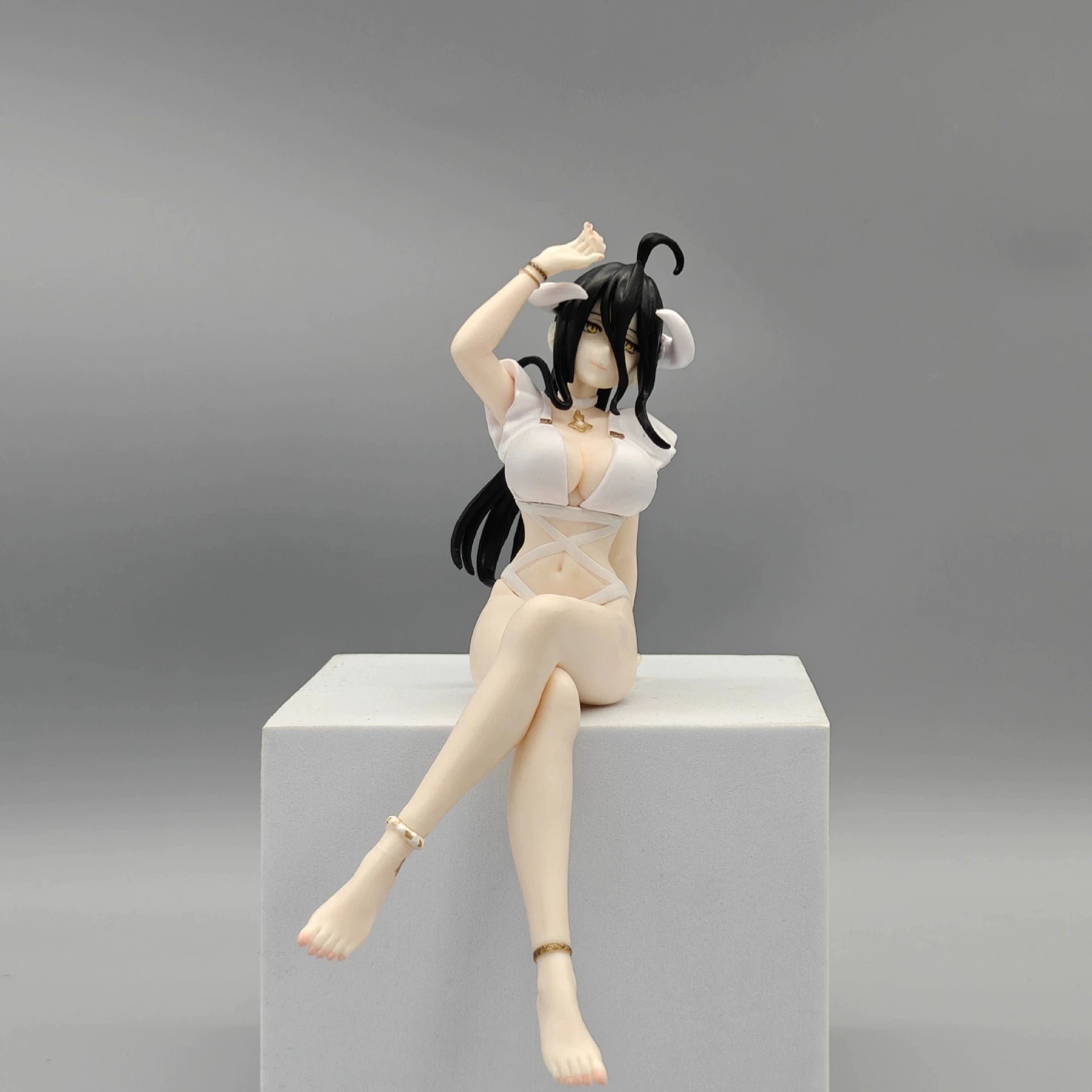 Overlord Albedo Bunny Girl Swimsuit PVC Anime Action Figures Model Collection Ornament Anime Cartoon Model Toy Gifts