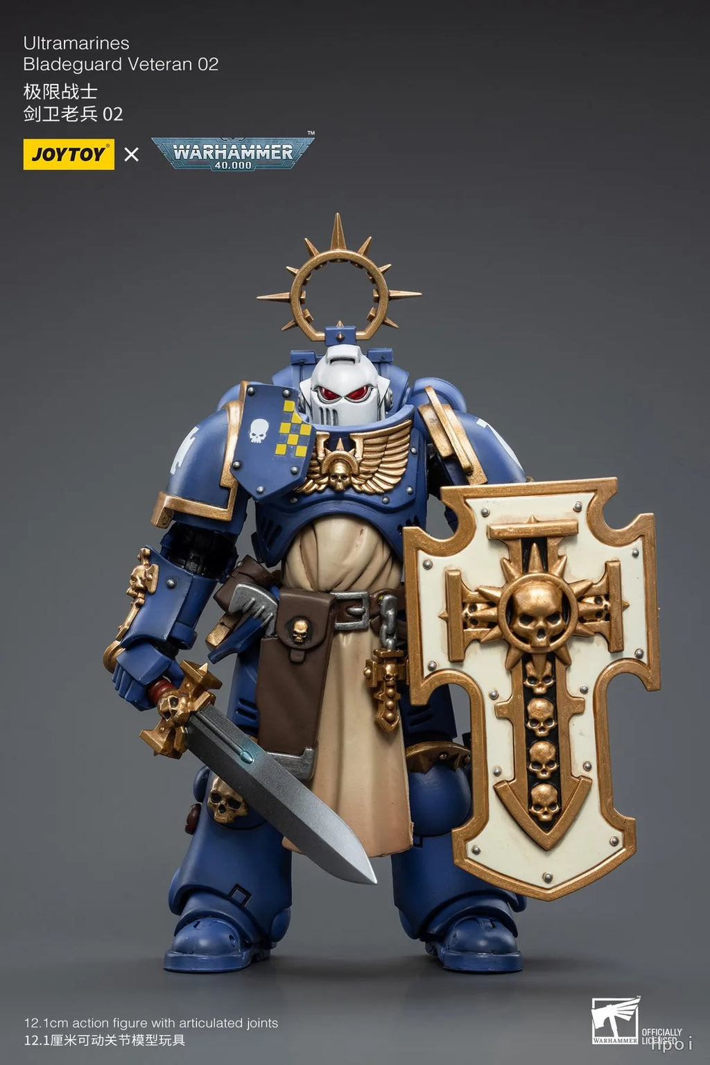 【SF】JOYTOY Warhammer 40K 1/18 Action Figure Ultramarines Bladeguard Veteran Model Toys Gifts Collection Ornaments