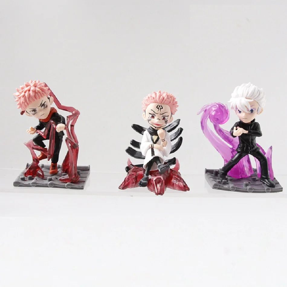 6-Style Anime Jujutsu Kaisen Series Figure Itadori Yuji Gojo Satoru Megumi Combat Special Effects Statue PVC Model Ornament Toys
