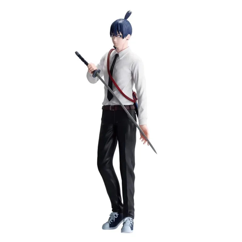 In Stock Bandai Original Banpresto Chainsaw Man Aki Hayakawa Anime Action Figures Model Toys desktop Ornament Gifts