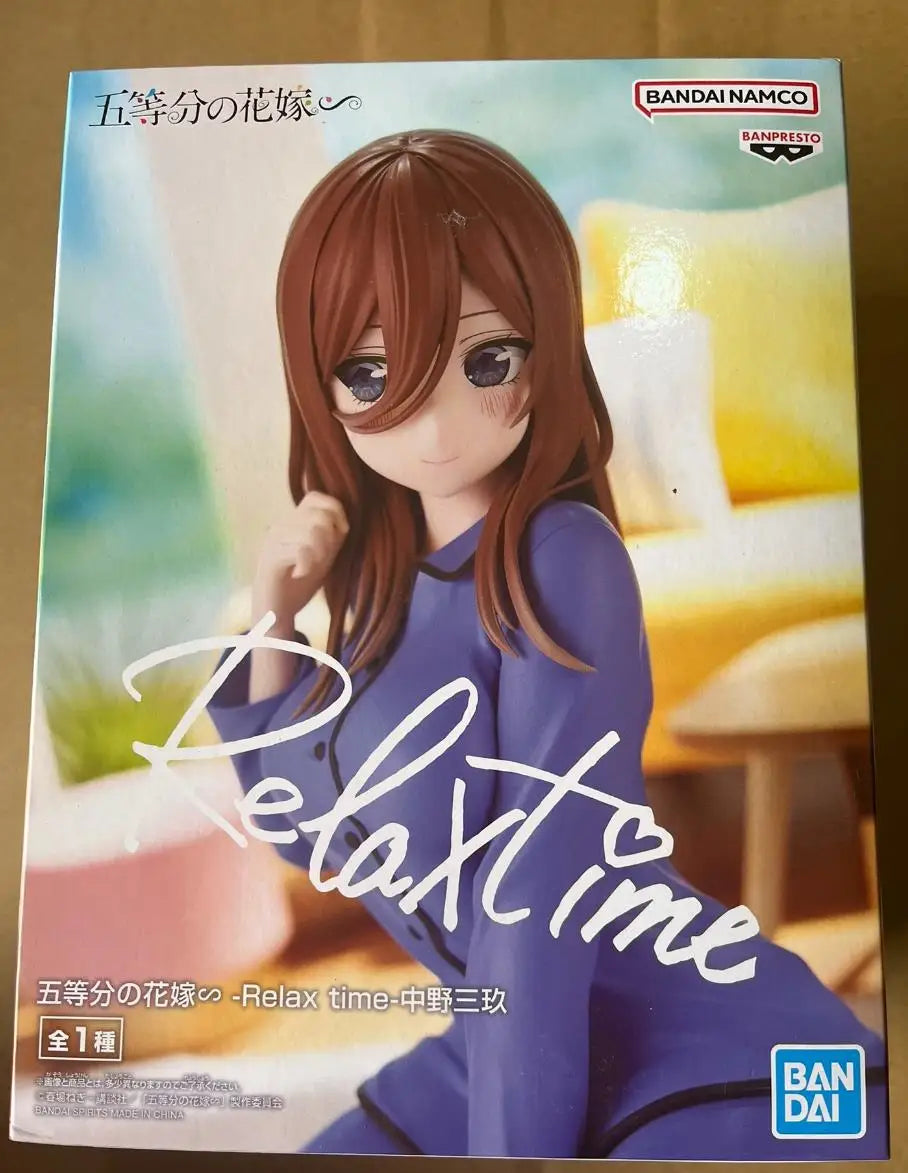 In Stock Bandai The Quintessential Quintuplets Relax time- Nakano May Yotsuba Miku Nino Ichika Anime Figure Model Toy Gift