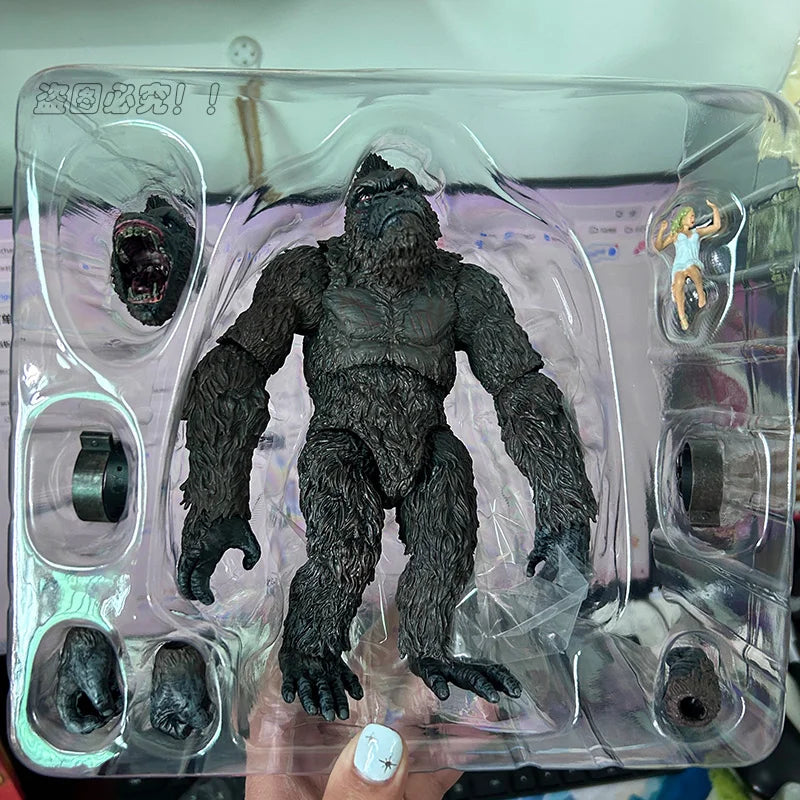 NECA King Kong Articulated Godzilla Figure SHM Kingkong Figure Movie Monkey King Kong Action Figure Model Collectible Toys Gifts