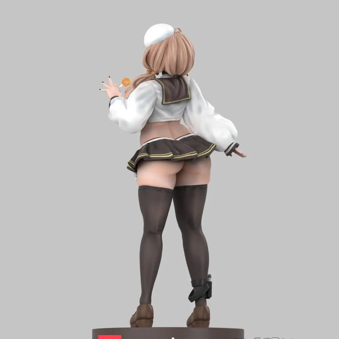 1/9 Victory Goddess Maid Dress Beauty Girl 3D Resin White Model Blank Figurine DIY Coloring Uncolored Unassembled Models