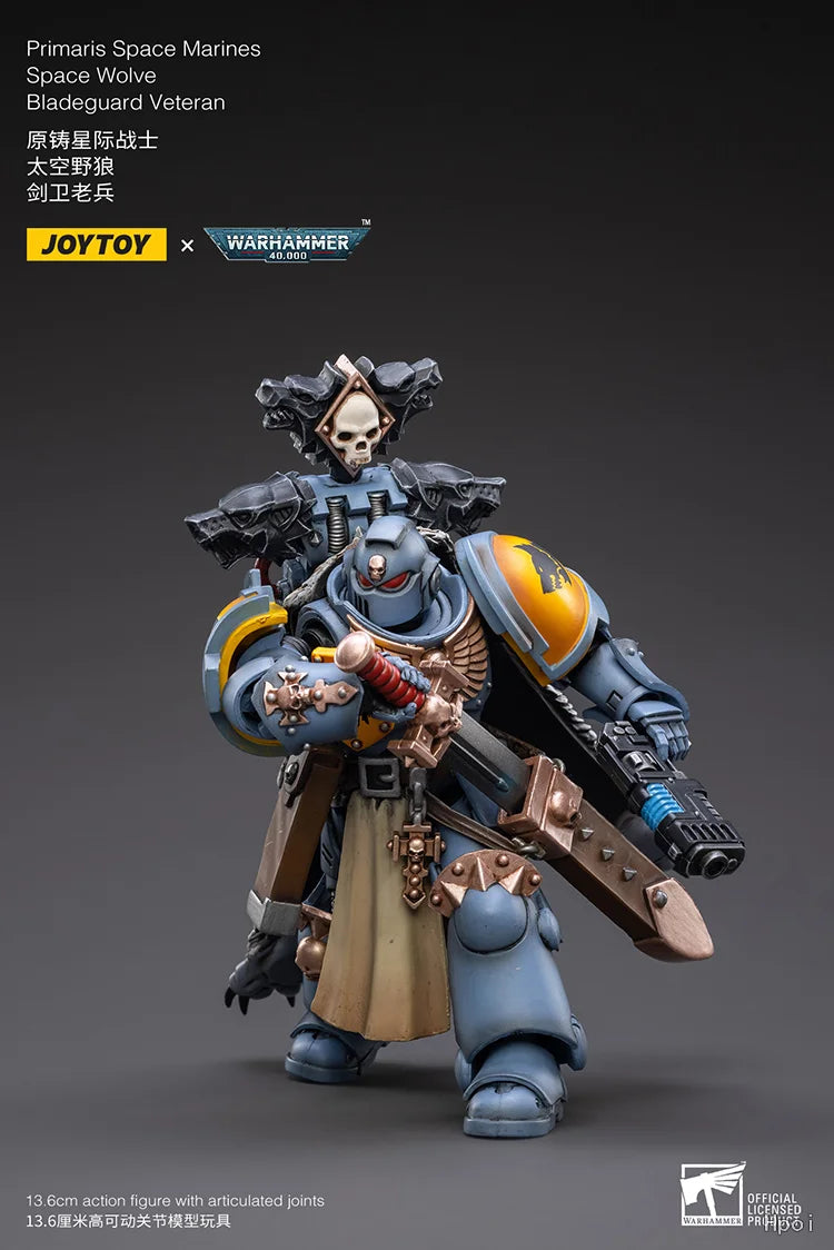 【FS】JOYTOY Warhammer 40K Scale 1/1 Action Figures Space Wolves Ragnar Blackmane Models Toys Gifts