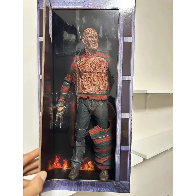 1/4 Nightmare Ghost Street Fredy Revenge Movable Joint Action Figure 45cm Devil Replacable Wears Model Toys Collect Ornaments