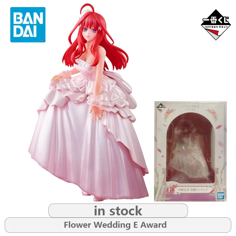 BANDAI Original Ichiban Kuji A Five Equal Bride Series Bride  Anime Not Movable Figure Statue Model Toys Ornaments Gifts Fo Boys