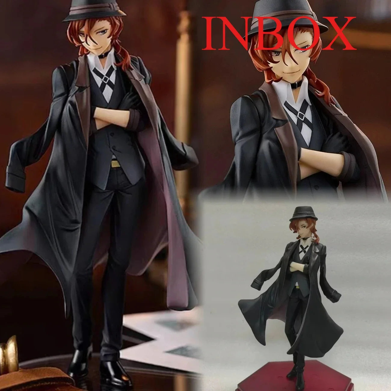 18cm Nakahara Chuuya Dazai Osamu PVC Action Figure Bungo Stray Dogs Figure Collectible Model Toys Kid Gift Ornaments Doll Toy