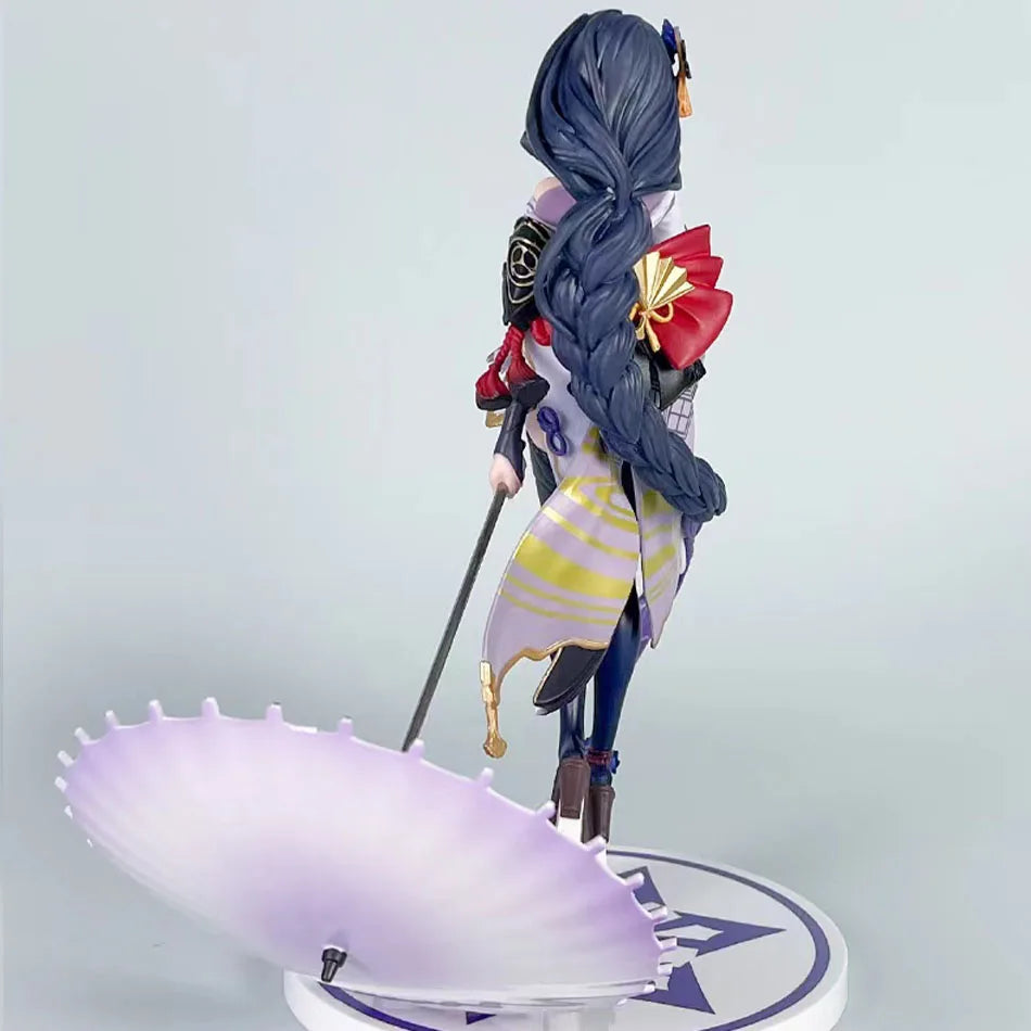 22cm Genshin Impact Beelzebul Anime Figure Raiden Shogun Gk Action Figure Pvc Statue Figurine Model Doll Decoration Toys Gift