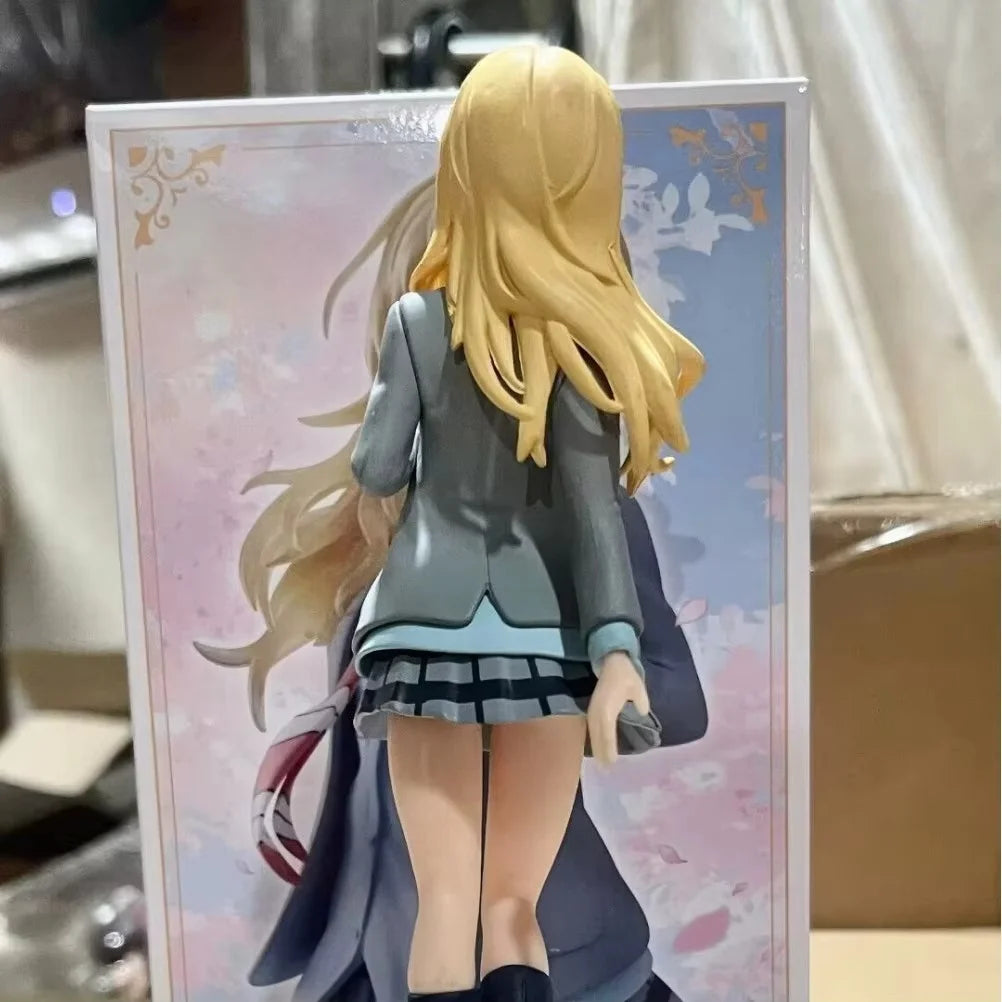 „Your Lie in April“ Anime Kaori Miyazono Schuluniform Actionfigur Sammlerstück Handgefertigtes Modell Ornament für Figuren- und Spielzeugfans