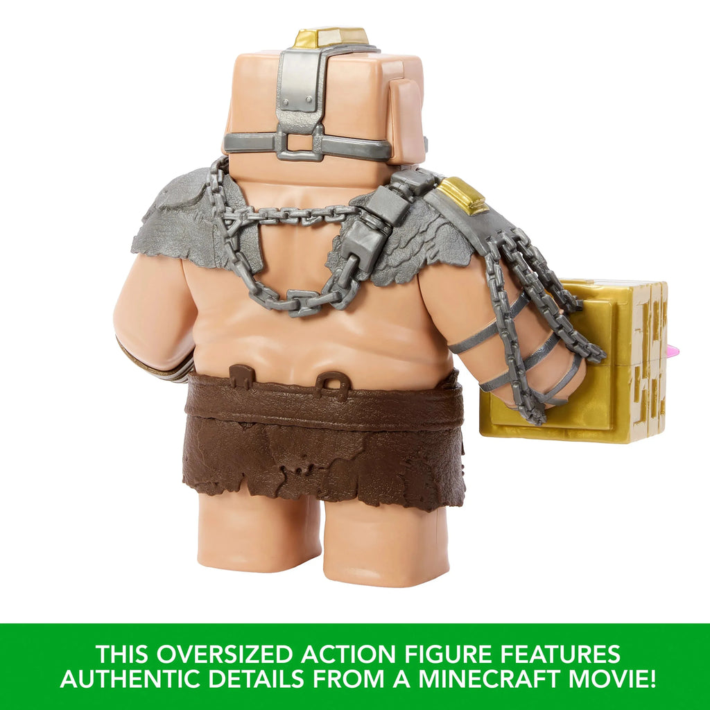 Original Mattel Minecraft Lights & Sounds Battle Mode Great Hog Large Action Figure Minecraft Movie Piglin Toys for Children
