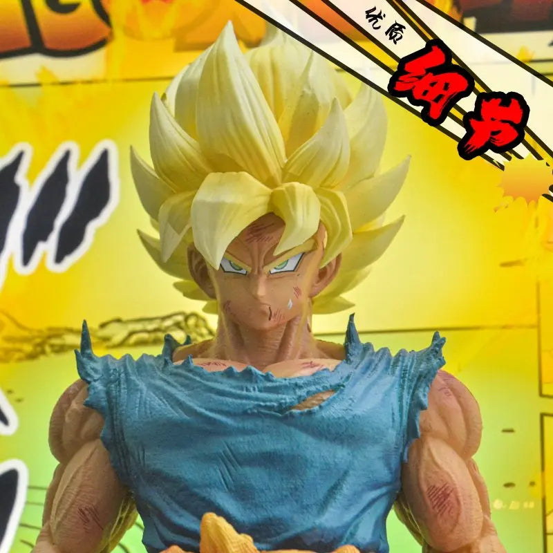 Dragon Ball Anime Figures SSJ1 Goku 3D Stereo Lamp Painting Action Figures Poster Photo Frame Room Table Top Decor Birthday Gift