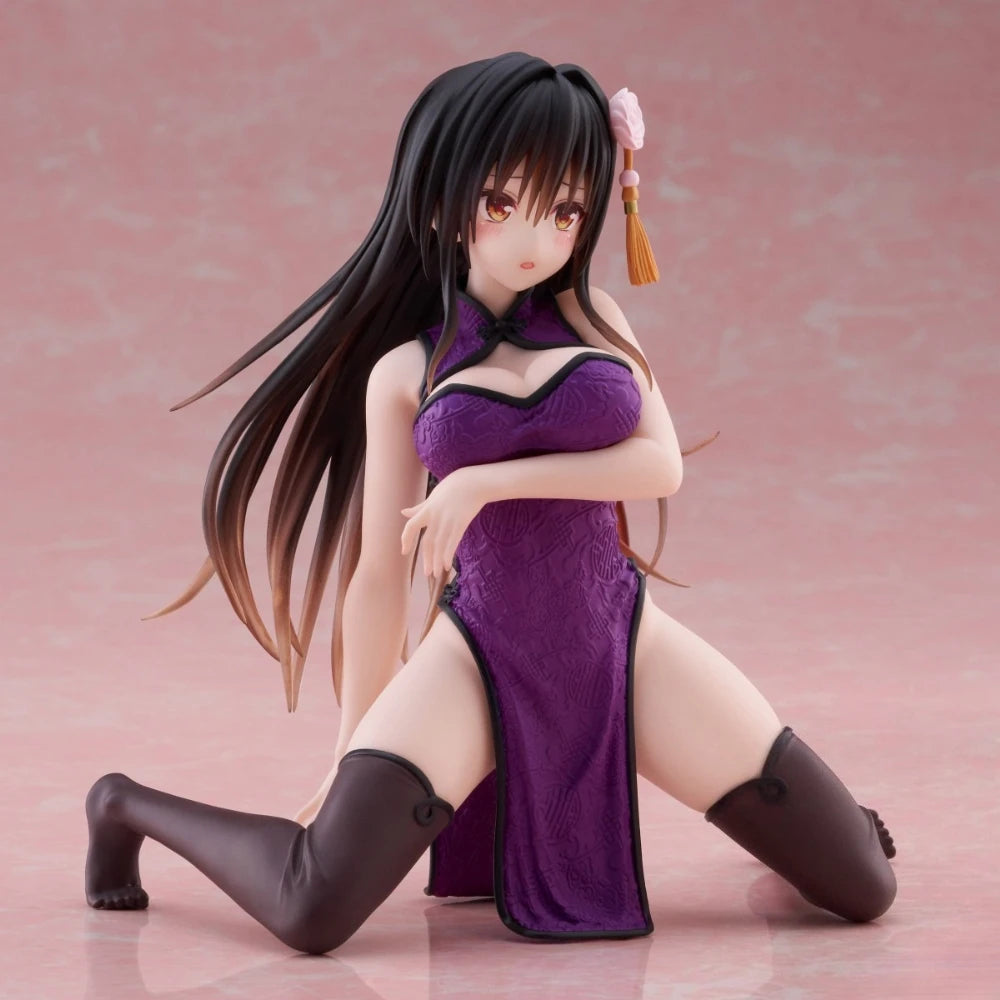 In Stock Taito Original Genuine To Love-Ru Darkness Desktop Cute Figure Kotegawa Yui Chinese Dress Ver. 13cm Model Toy Figures
