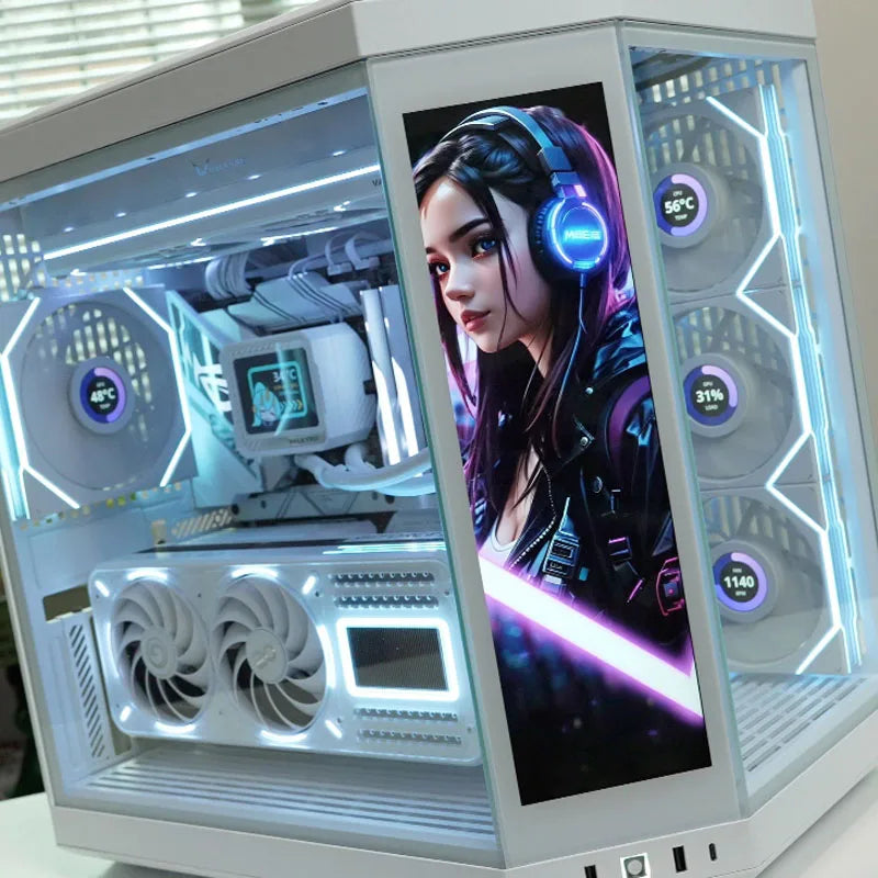 12.6 Inch Aida64 IPS LCD Monitor Ultrawide PC Secondary For CPU GPU Chassis water tank game secondary screen Mini Display