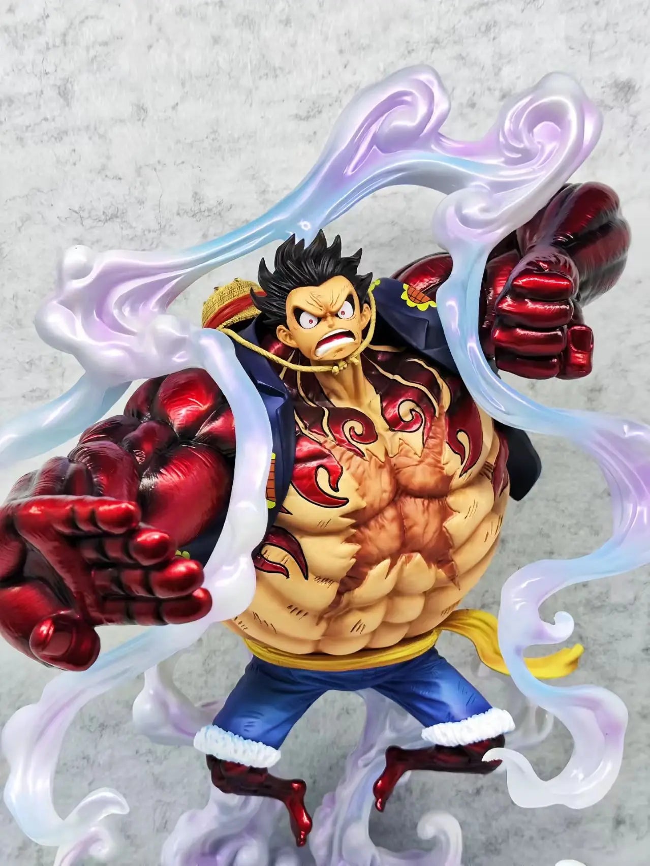 Статуя JT ONE PIECE Monkey D Luffy Аниме фигурка JT 40см Gear 4 Luffy фигурка PVC статуя Колекция Модел Декорация Подаръчна играчка
