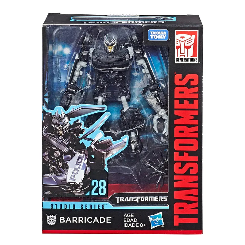 100% In Stock Original Hasbro Takara Tomy SS 28 SS28 Deluex Barricade Autobot Anime Model Toys Action Figures