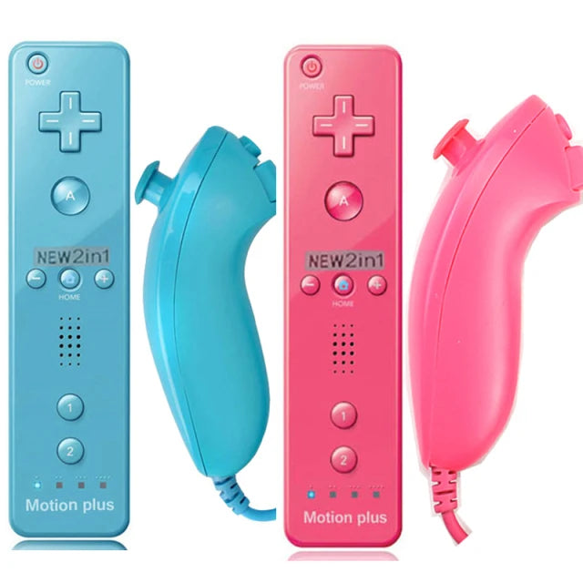 1pcs/2pcs Controller for Wii Remote Controller Gamepad Built-in Motion Plus Control For Wii/Wii U Console Wireless Game pad