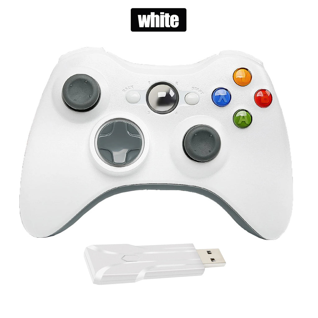 2.4G Wireless Controller for Xbox 360/360 Slim/PC Gamepad Video Game Rocker Dual Vibration Sensing Console Gaming Accessories