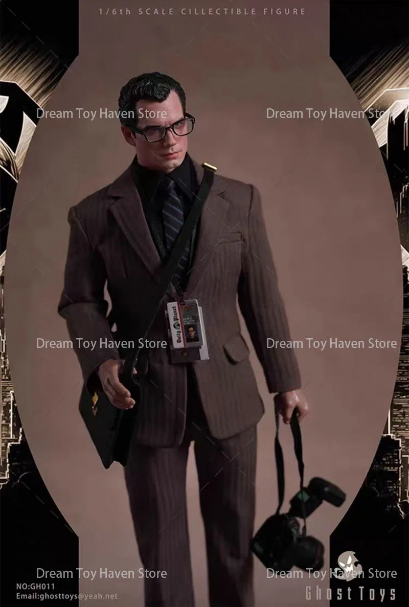 Ghost toys NO:GH-011 1/6 Scale Male Soldier Super Hero Journalist Clark Full Set 12Inch Men Soldier Action Figure Model