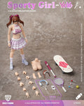 【In Stock】Original CRAZY FIGURE Sport Gir1-YOYO 1/12 SCALE COLLECTION FIGURE Model Toys Ornaments Figure Collection