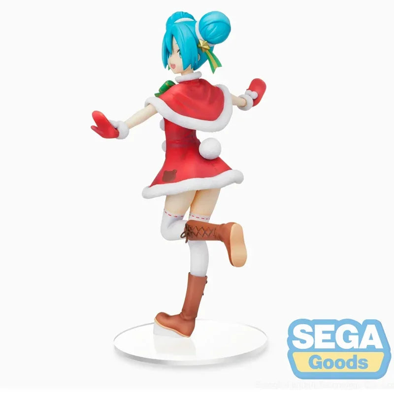 SEGA Original Anime Figure VOCALOID Hatsune Miku 2021 Christmas MIKU Action Figure Toys for Kids Gift Collectible Model Dolls