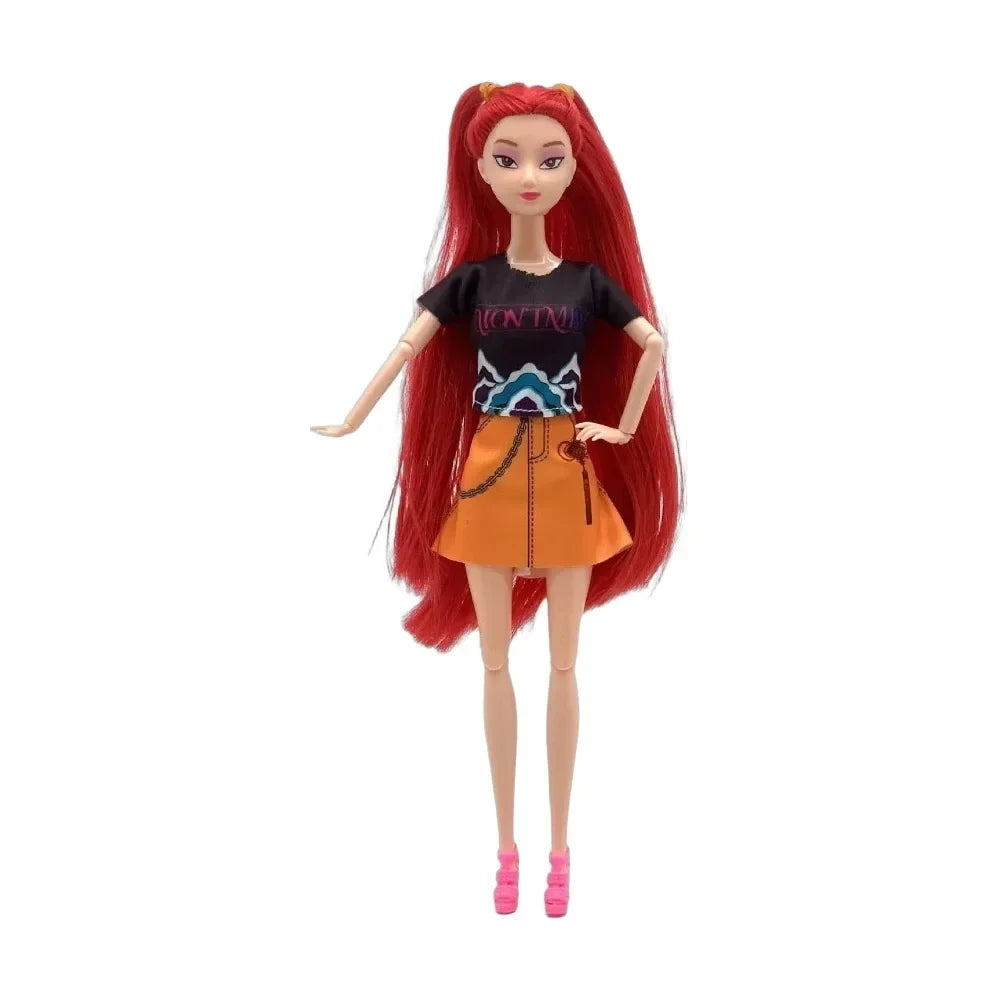 2026Hot Sell With Delicate Texture Anime 30CM K-Pop Demon Hunters Doll Vinyl Toy Rumi Mira Zoey Birthday Surprise Gift For Girls