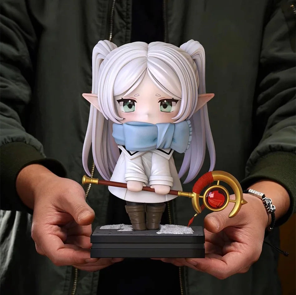 Hot Anime Frieren: Beyond Journey's End Animation Peripheral Hand-made Model Figure Funeral Lillian Kawaii Desk Decor Toy Gifts