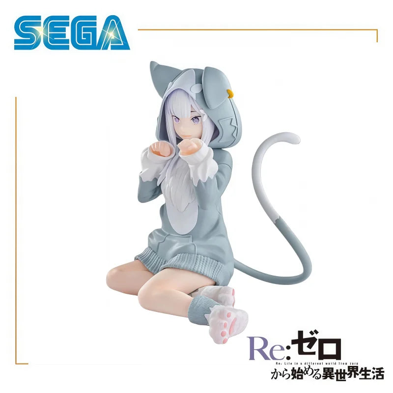 In Stock 100% Original SEGA Re Life In A Different World From Zero Emilia Action Figure Model Doll Brand New Boxed Garage Toys