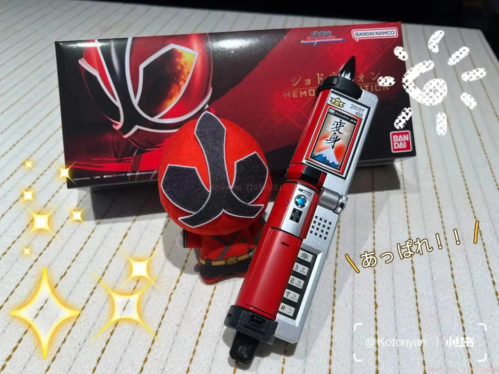 Bandai Pb Me Samurai Sentai Shinkenger Calligraphy Phone Henshin Device - Bgm & Lines Action Figure Model Toys