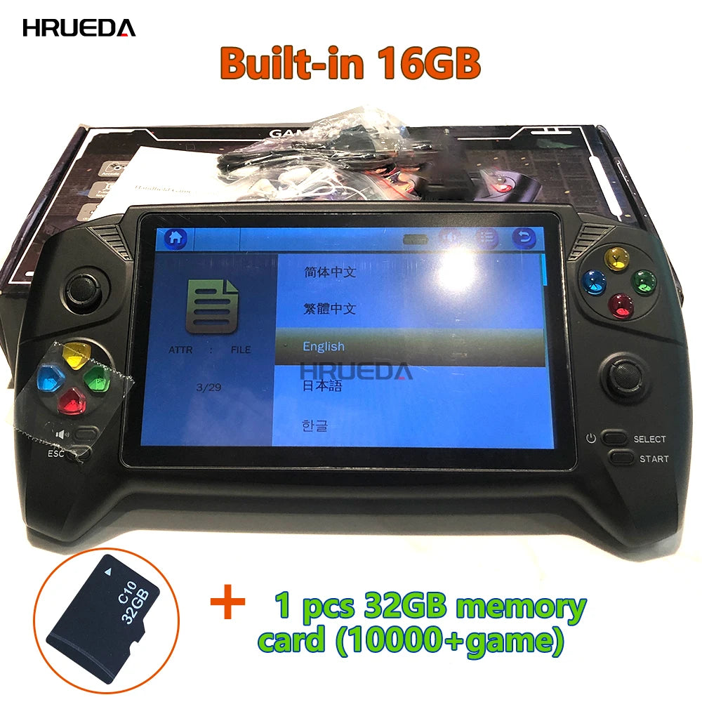2023 NEW Handheld Game Players Classic 7.0 inch Handle Retro Game Console Dual joysticks for PS1 GBA NES FC Game Player New