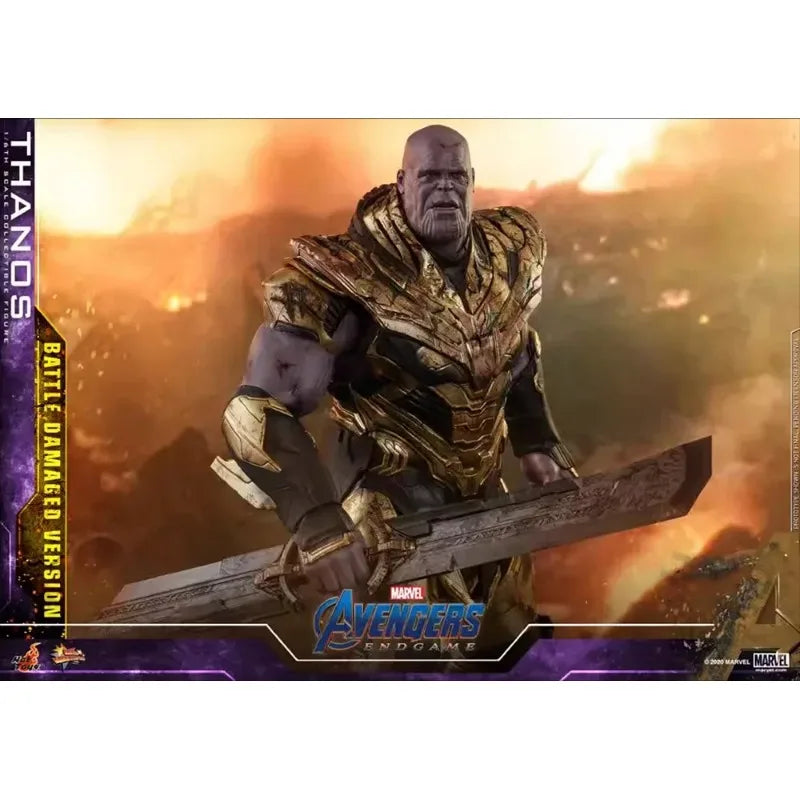 HotToys HT MMS564 1/6 Thanos4.0 Battle Damaged Edition 41.5cm Action Figure Model with Luminous Nano Gloves