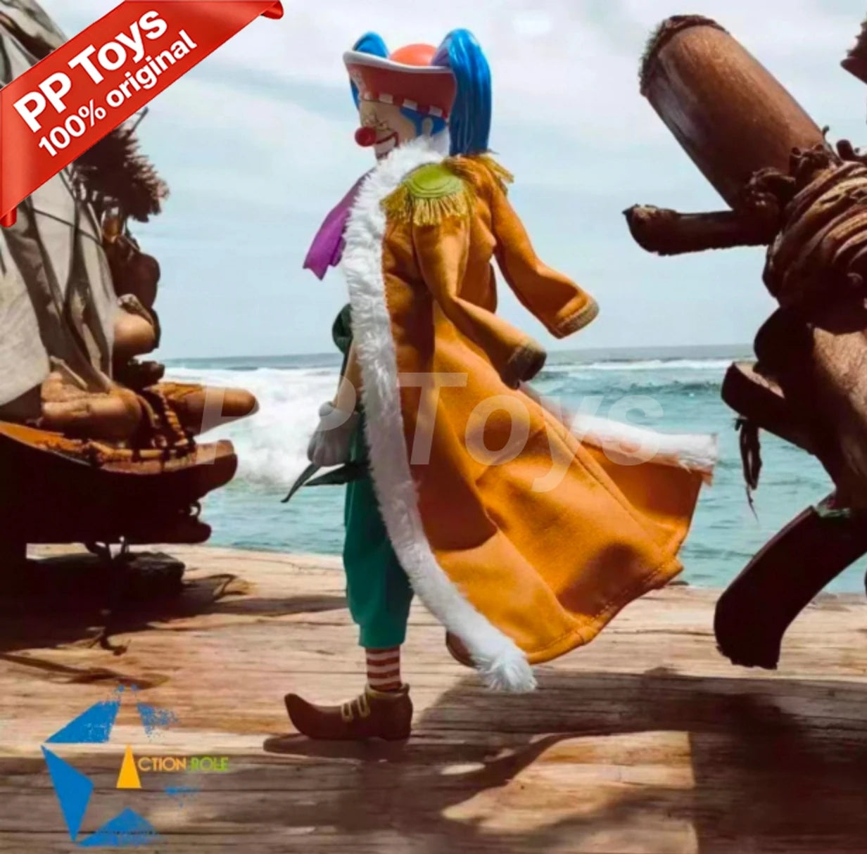 In Stock Action Role 1/12 SHF One Piece Buggy The Clown The Cunning Clown Anime Action Figures Toys Model PVC Gift Collector