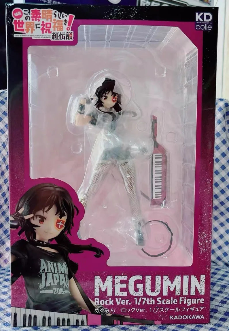 In Stock Original KADOKAWA KDcolle Kono Subarashii Sekai Ni Shukufuku O! Megumin Rock Anime Figure Toy Gift Ornament