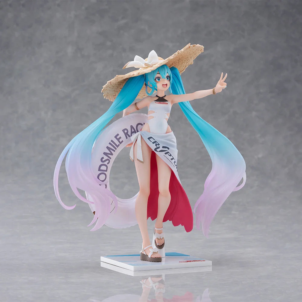 100% Original in Stock FuRyu Tenitol Vocaloid Hatsune Miku Racing Miku 2024 Tropical Ver. Anime Figure Action Figure Collection