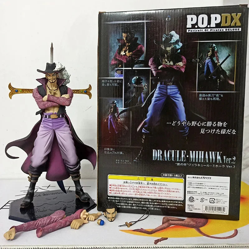 Japanese Anime One Piece Mihawk Dracule Action Figure Collection Model Toy Doll Christmas Gift
