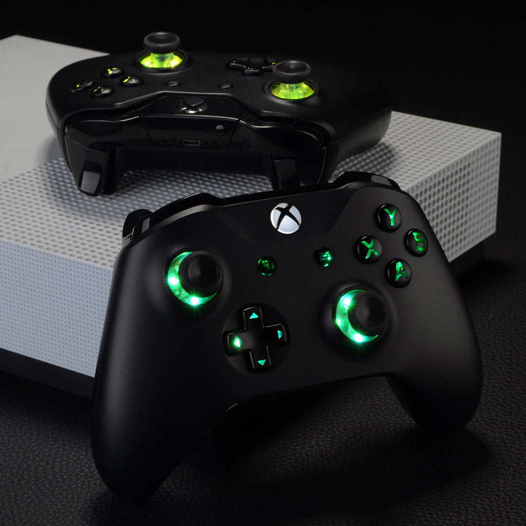 eXtremeRate Multi-Colors Luminated (DTF) LED Kit for Xbox One Standard Xbox One S / X Controller, D-pad Thumbstick ABXY Buttons