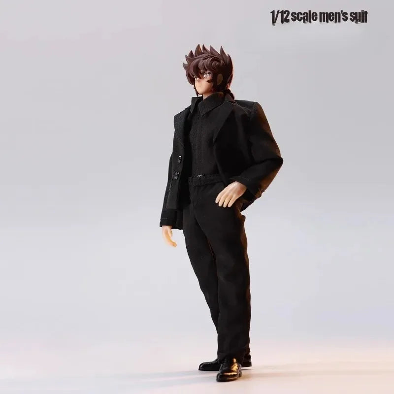 ACG-47 1/12 Scale Hobbies Trend Western-style Clothes Male Suit Shirt Pants Set Model Decor Fit 6'' Soldier Action Figure Body