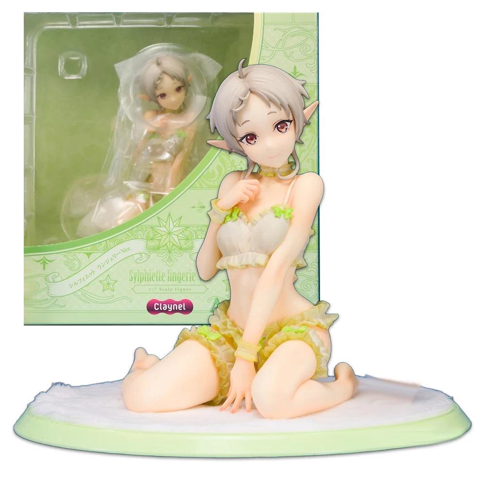 17CM аниме Mushoku Tensei Isekai Ittara Honki Dasu Sylphiette Фигура 1/7 Бельо Версия Модел Играчка Кукла Aciton Фигура PVC