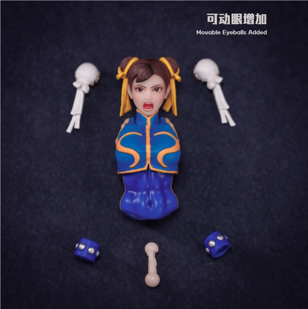 Xuanjuan Studio Original Fighting Girl Shanchuan Yue Studio Building Block Accessories 6-inch1/12Super Mobile Handheld Model Toy