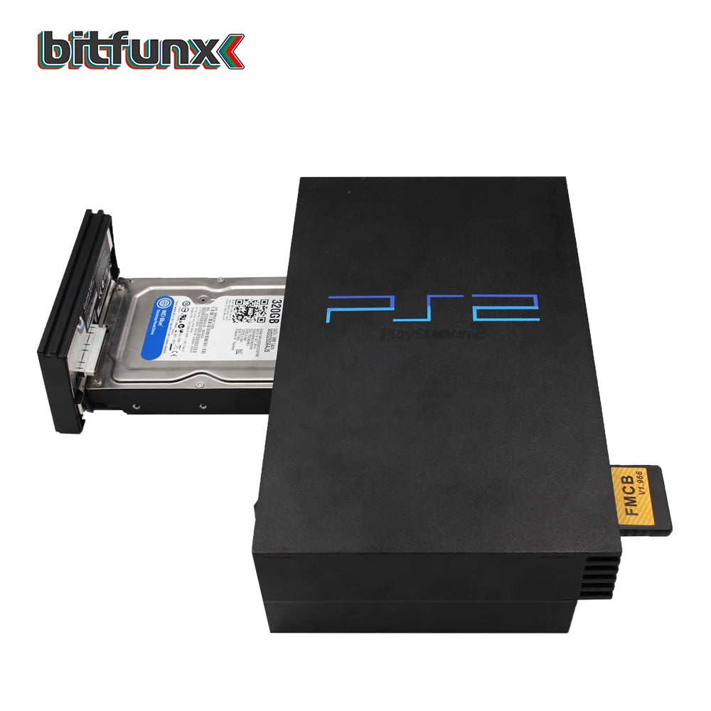 BitFunx GameStar SATA Adapter Compatible 2.5 or 3.5 Inches HDD Hard Drive for  Playstation2 PS2 Game Console