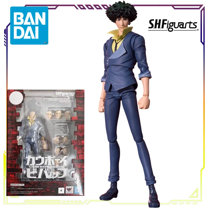 BANDAI Original S.H.Figuarts Cowboy Bebop  Series Spike Spiegel\Vicious  Anime Action Figure Assembly Model Toys Movable Model