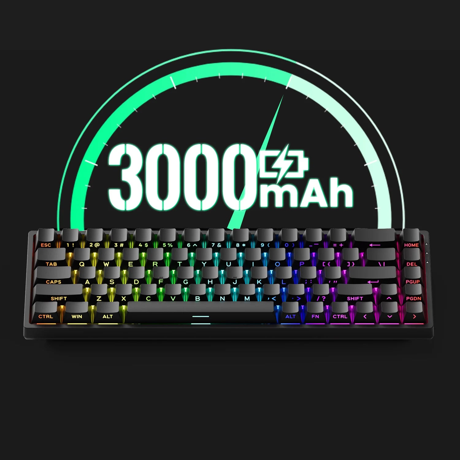 Akko MonsGeek FUN68 HE Magnetische Tastatur 65 % Rapid Trigger 0,005 mm 8000 Hz ARGB USB/Wireless Gaming Custom-Tastatur für Gamer